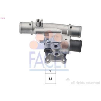 Thermostat d'eau FACET 7.8115 pour LANCIA DELTA 1.6 i 16V - 103cv