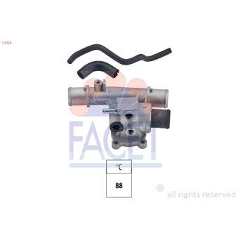 Thermostat d'eau FACET 7.8156 pour LANCIA DELTA 1.6 i 16V - 103cv