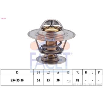 Thermostat d'eau FACET OEM 08966483