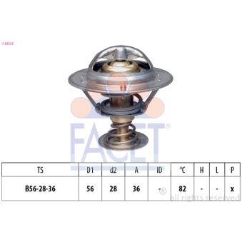 Thermostat d'eau FACET OEM 11537791072 Thermostat d'eau FACET OEM 11537791072