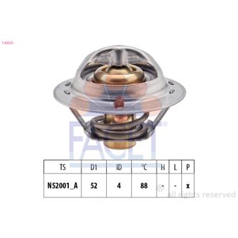Thermostat d'eau FACET OEM 2550033060