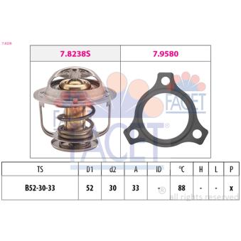 Thermostat d'eau FACET OEM 9091603062