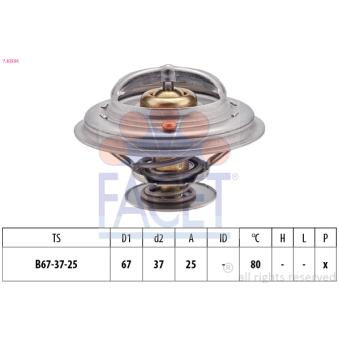 Thermostat d'eau FACET OEM 1018799