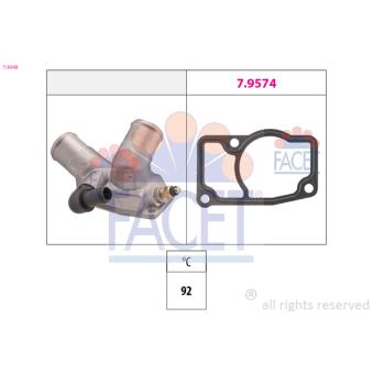 Thermostat d'eau FACET OEM 24435781