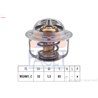 Thermostat d'eau FACET OEM BP6F15171