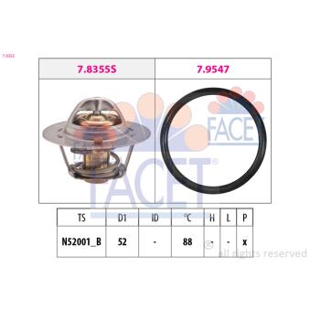 Thermostat d'eau FACET OEM 9004833041000