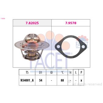 Thermostat d'eau FACET OEM ETC4765