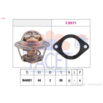 Thermostat d'eau FACET OEM 1634187208