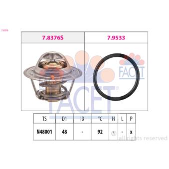 Thermostat d'eau FACET OEM 036121113B