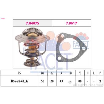 Thermostat d'eau FACET OEM 2120057J05