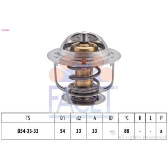 Thermostat d'eau FACET OEM 0K41015171 Thermostat d'eau FACET OEM 0K41015171