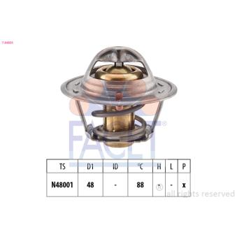 Thermostat d'eau FACET OEM 91XM8575AA