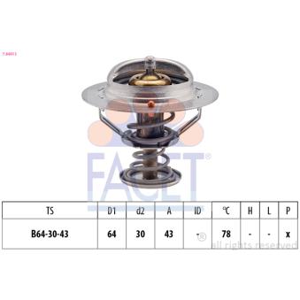 Thermostat d'eau FACET [7.8491S]