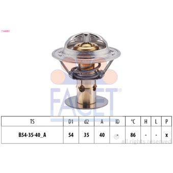 Thermostat d'eau FACET 7.8498S