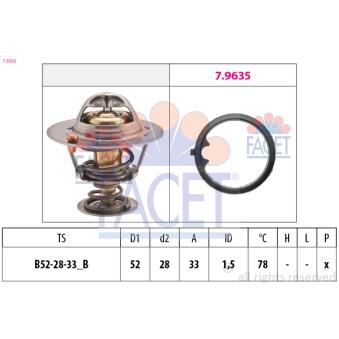 Thermostat d'eau FACET OEM 19301PDAE01
