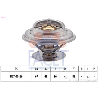 Thermostat d'eau FACET OEM A0052032675