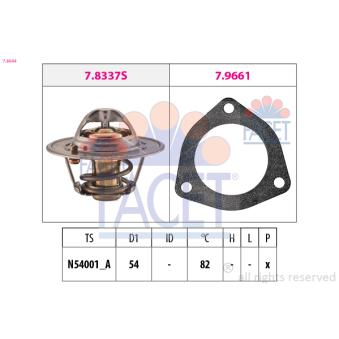 Thermostat d'eau FACET 7.8644