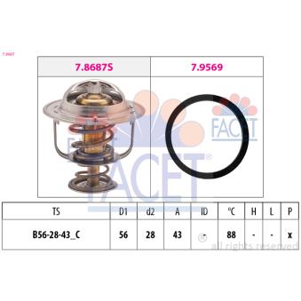 Thermostat d'eau FACET OEM 9091603127