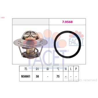 Thermostat d'eau FACET OEM 8200525397