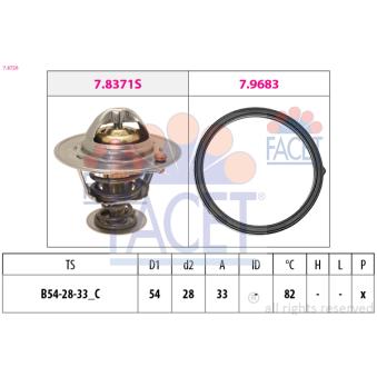 Thermostat d'eau FACET OEM 2550025001 Thermostat d'eau FACET OEM 2550025001