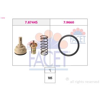 Thermostat d'eau FACET OEM 03C121110P