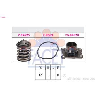 Thermostat d'eau FACET OEM 8512234 Thermostat d'eau FACET OEM 8512234