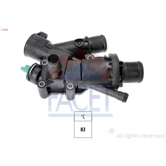 Thermostat d'eau FACET 7.8790 pour CITROEN JUMPY 2.0 HDI 125 - 128cv
