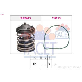 Thermostat d'eau FACET OEM 11518512234