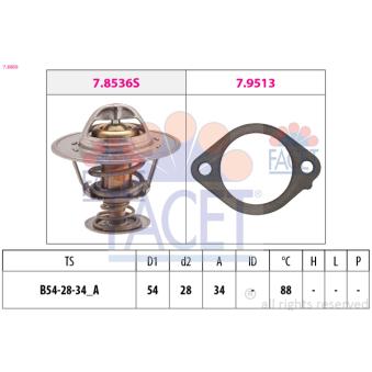 Thermostat d'eau FACET OEM 894F8575AA