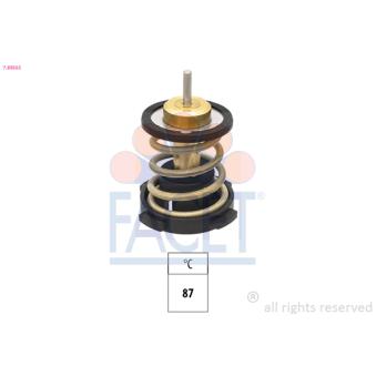 Thermostat, liquide de refroidissement FACET 7.8956S
