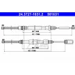 ATE 24.3727-1031.2 - Tirette à câble, frein de stationnement