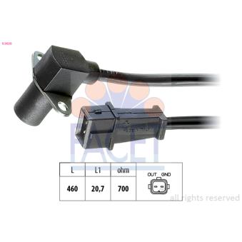 Capteur d'angle, vilebrequin FACET 9.0030 pour LANCIA THEMA 2000 i 16V - 141cv