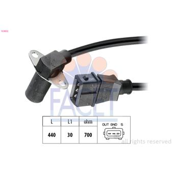 Capteur d'angle, vilebrequin FACET 9.0032 pour ALFA ROMEO 145 1.4 i - 90cv