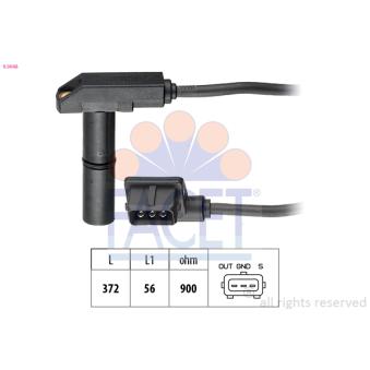Capteur d'angle, vilebrequin FACET 9.0048