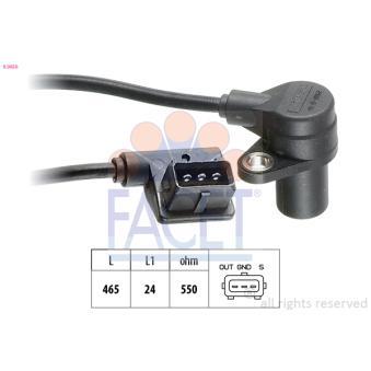 Capteur d'angle, vilebrequin FACET 9.0056 pour BMW Série 7 730 i/iL - 218cv