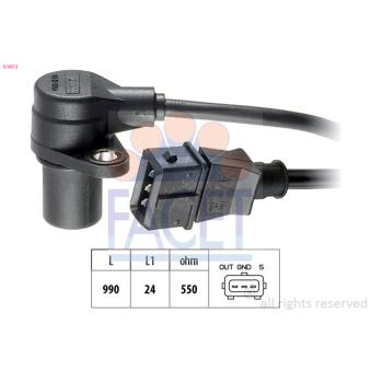 Capteur d'angle, vilebrequin FACET OEM 4227203