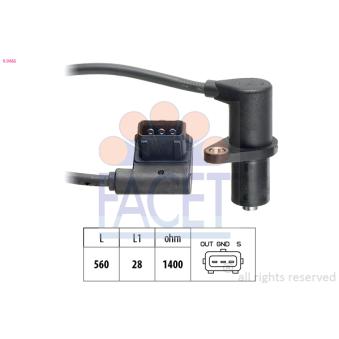 Capteur, position d'arbre à cames FACET OEM 12141731886