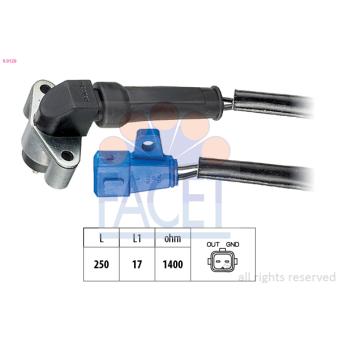Capteur d'angle, vilebrequin FACET OEM ADU7342L