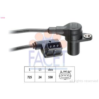 Capteur d'angle, vilebrequin FACET OEM 12141726065