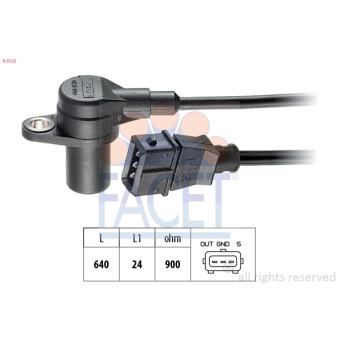 Capteur d'angle, vilebrequin FACET 9.0132 pour IVECO DAILY 29 L 11 V - 106cv
