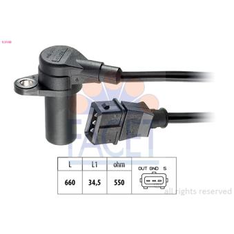 Capteur d'angle, vilebrequin FACET OEM 6238325