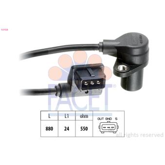 Capteur d'angle, vilebrequin FACET OEM 12141739886