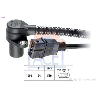 Capteur d'angle, vilebrequin FACET OEM 90493864