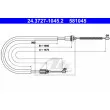 ATE 24.3727-1045.2 - Tirette à câble, frein de stationnement