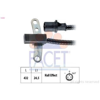 Capteur d'angle, vilebrequin FACET OEM 4638128