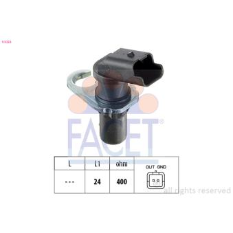Capteur d'angle, vilebrequin FACET 9.0258 pour VOLKSWAGEN TRANSPORTER - COMBI 2.0 HDi - 110cv