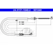 ATE 24.3727-1048.2 - Tirette à câble, frein de stationnement
