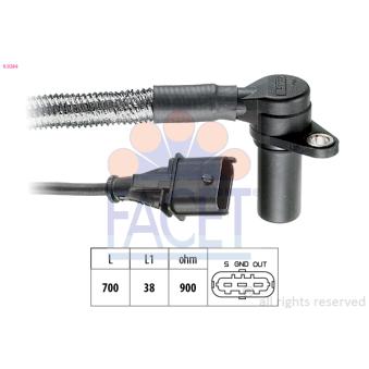 Capteur d'angle, vilebrequin FACET OEM 90540743 Capteur d'angle, vilebrequin FACET OEM 90540743