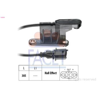 Capteur, position d'arbre à cames FACET OEM 1238937