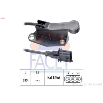Capteur, position d'arbre à cames FACET OEM 138137 Capteur, position d'arbre à cames FACET OEM 138137